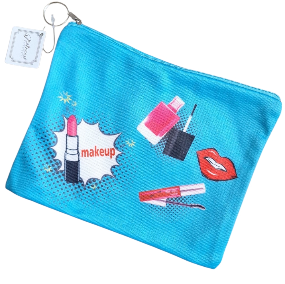 3 for $15  Blue Cosmetic Bag / Pouch